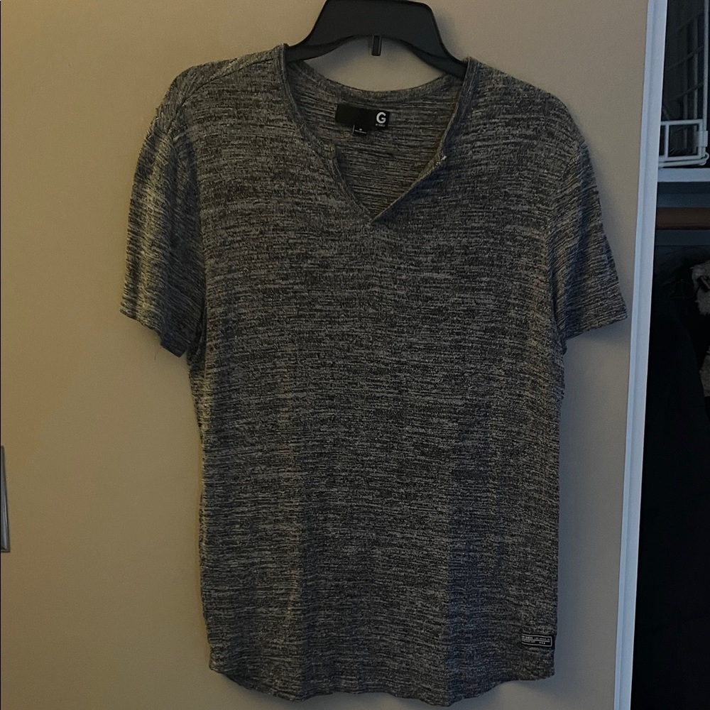 Gray V-Neck T-Shirt